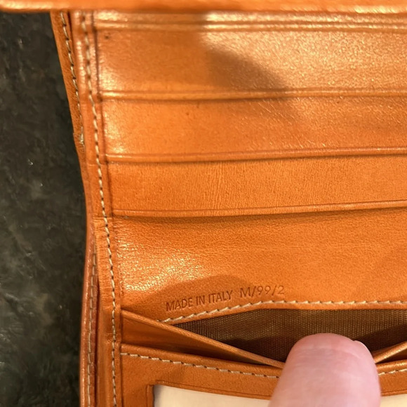 Celine Tri-fold Wallet Vintage 99 Macadam Pattern Leather/PVC Brown - Picture 13 of 13